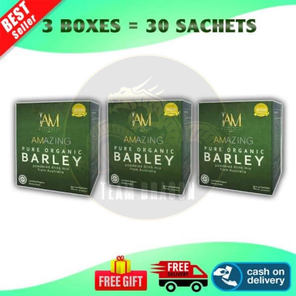 Pure Organic Barley 3 Boxes (30 SACHETS)