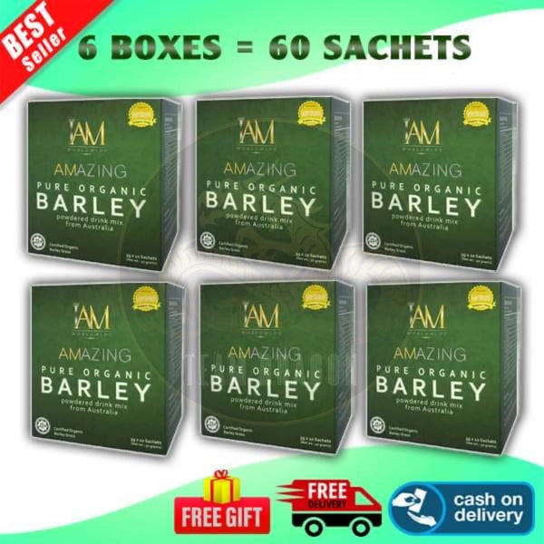 Pure Organic Barley 6 Boxes (60 SACHETS) "FREE SHIPPING & FREE GIFT"